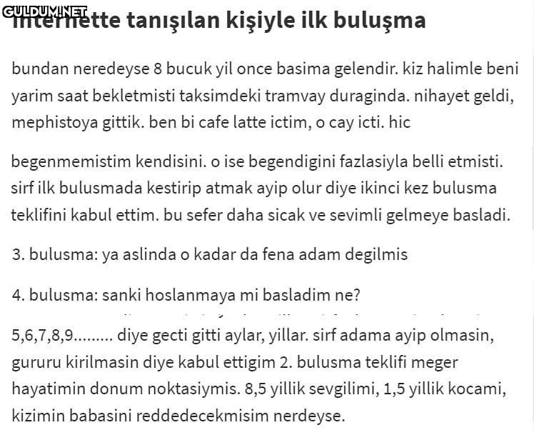 internette tanişılan...