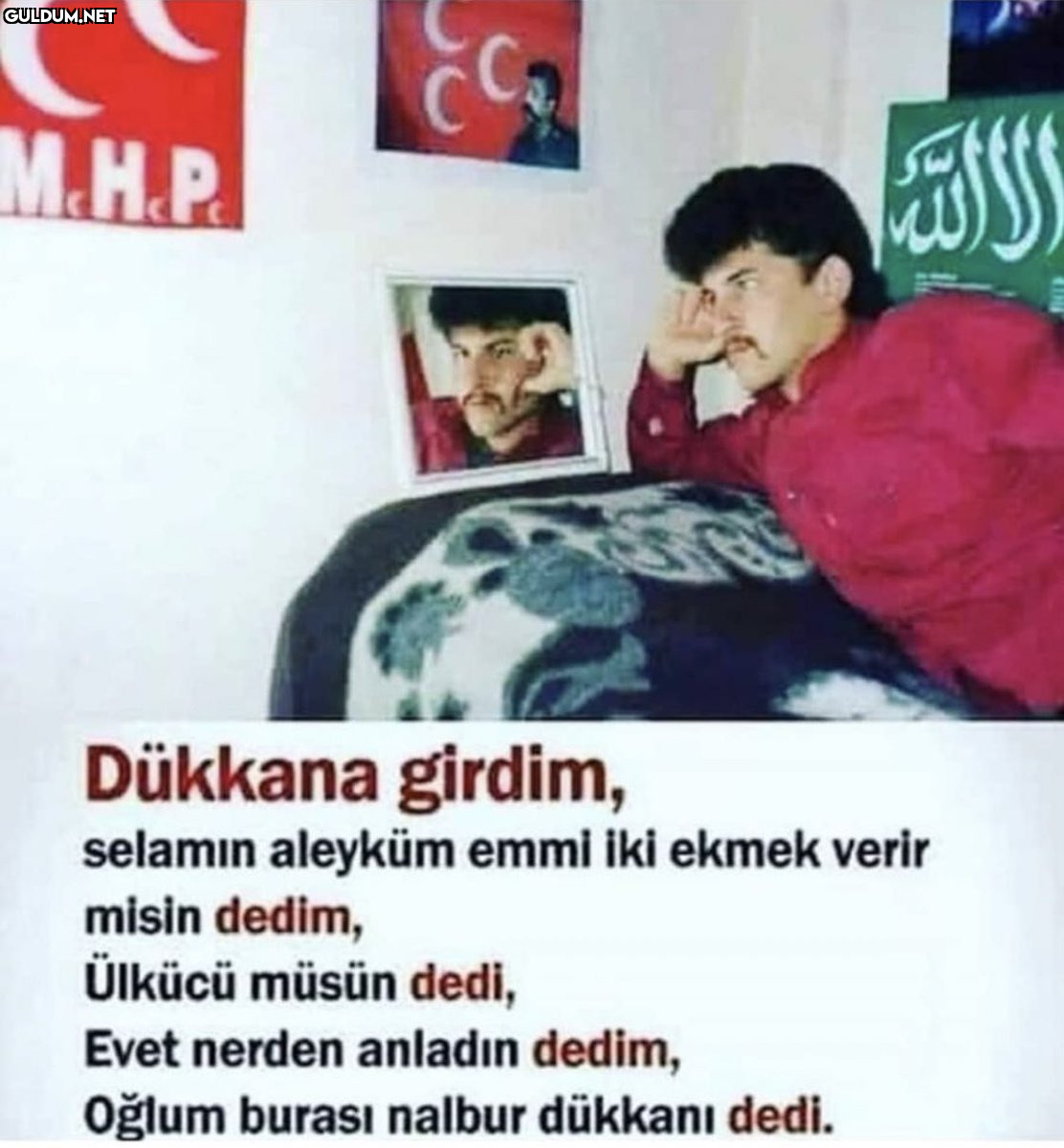 M.H.P. Dükkana girdim,...