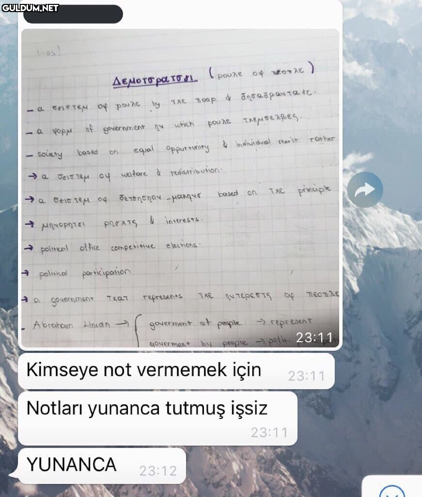 Cimrilik at its best.

...