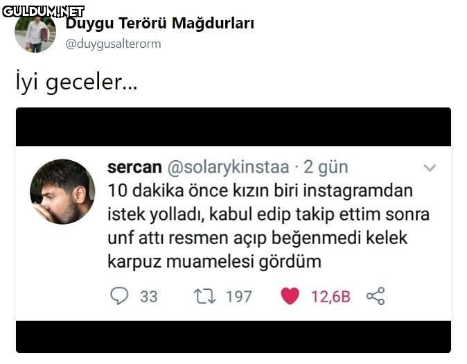 Duygu Terörü Mağdurları...