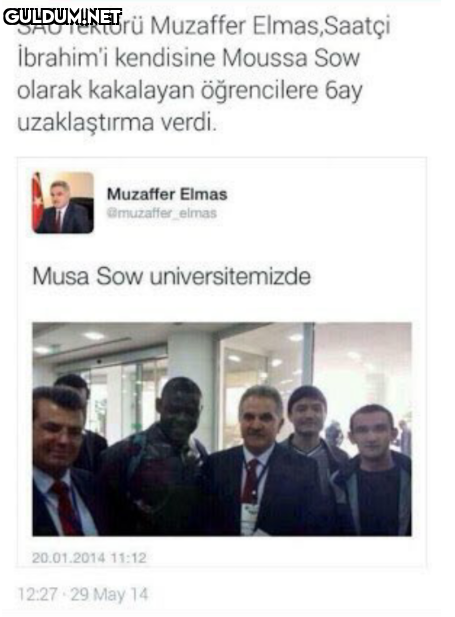 Ayıp be.

SAU rektörü...