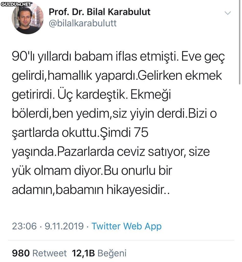 Prof. Dr. Bilal Karabulut...