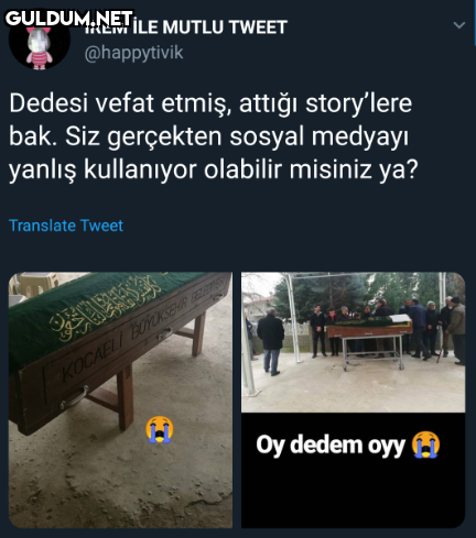IREM ILE MUTLU TWEET...