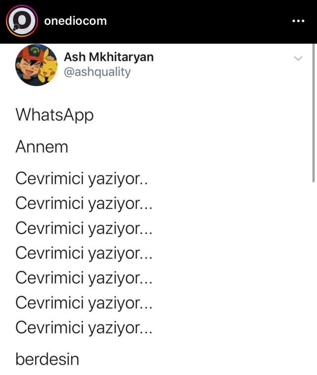 Hep başına gelen.
WhatsApp...