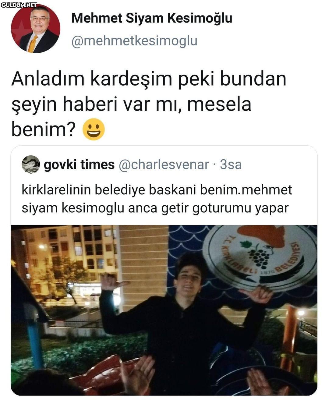 Mehmet Siyam Kesimoğlu...