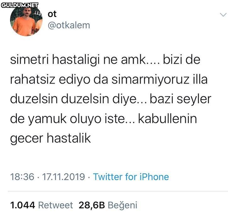 ot @otkalem simetri...