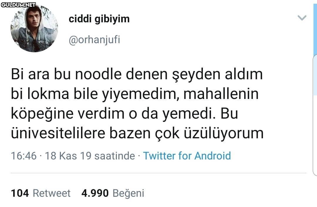 ciddi gibiyim @orhanjufi...
