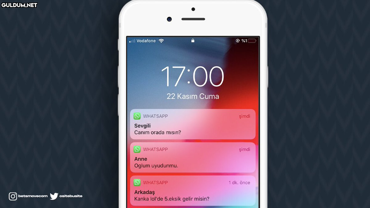 Vodafone %1 17:00 22 Kasım...