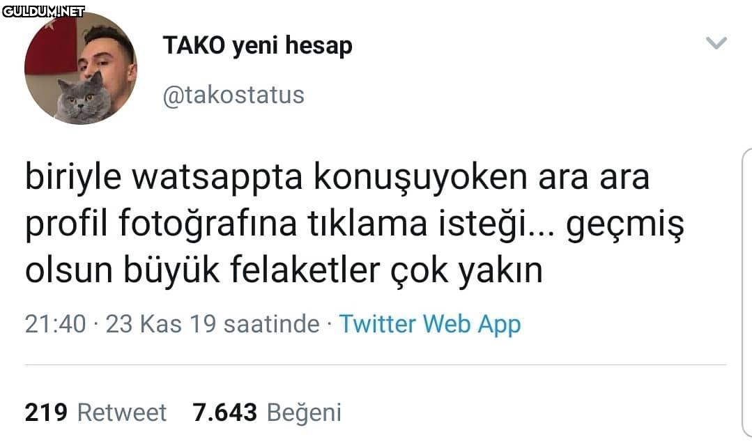 TAKO yeni hesap...