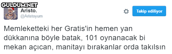 Aristo. Takip ediliyor...