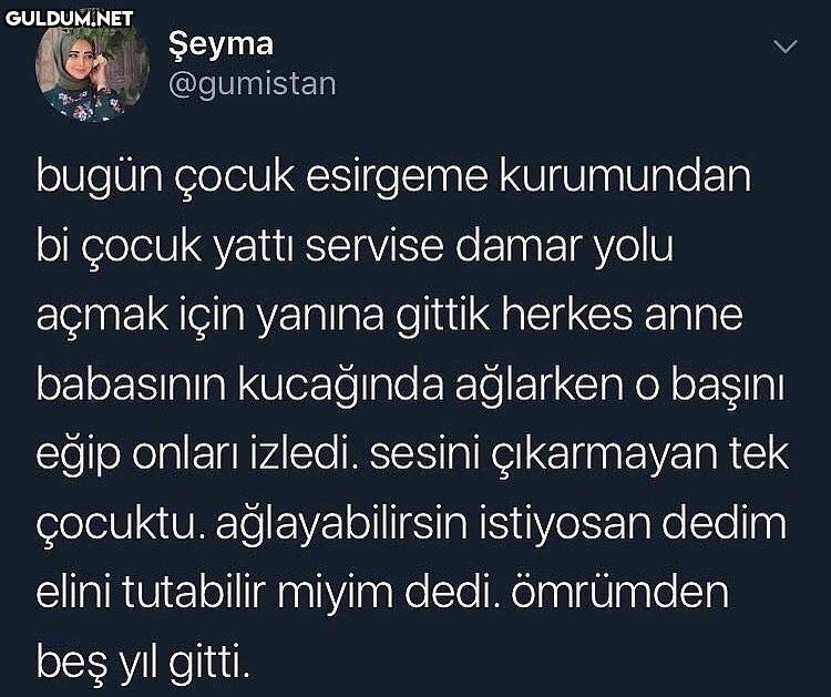 Şeyma @gumistan bugün...