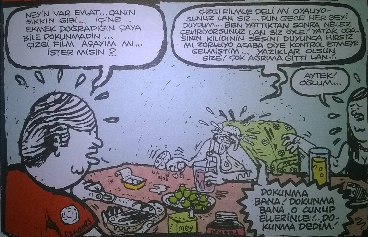 - Neyin var evlat..canın...