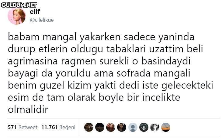 elif @cilelikue babam...