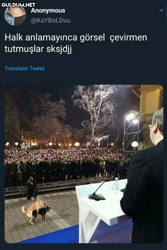 Anonymous @KaYBoLDuu Halk...