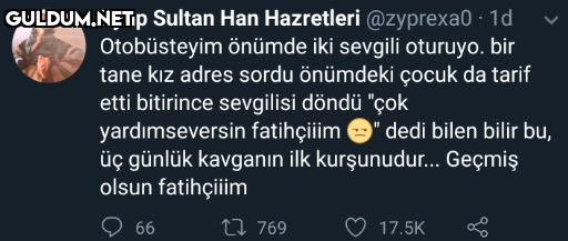 Otobüsteyim önümde iki...