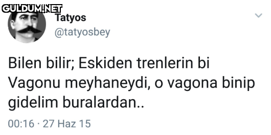 Tatyos @tatyosbey Bilen...