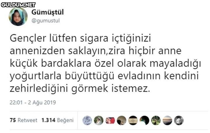 Gümüştül @gumustul
Gençler...