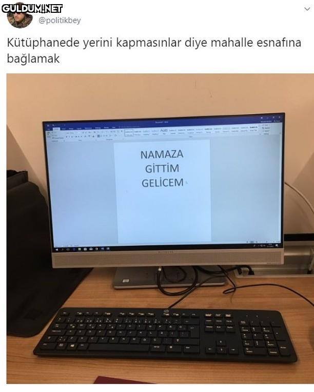 +1 @politikbey Kütüphanede...