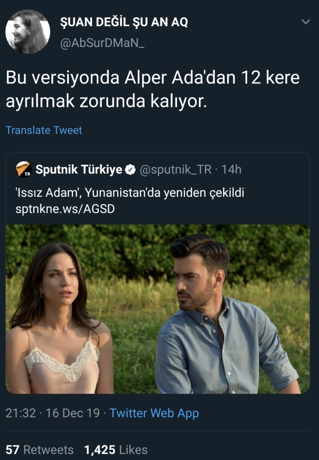 İyi mizah.
Issız adam...