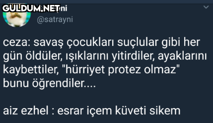 Satrayni @satrayni ceza:...