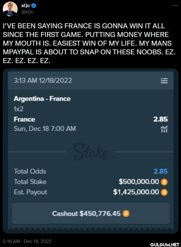 I'VE BEEN SAYING FRANCE IS...
