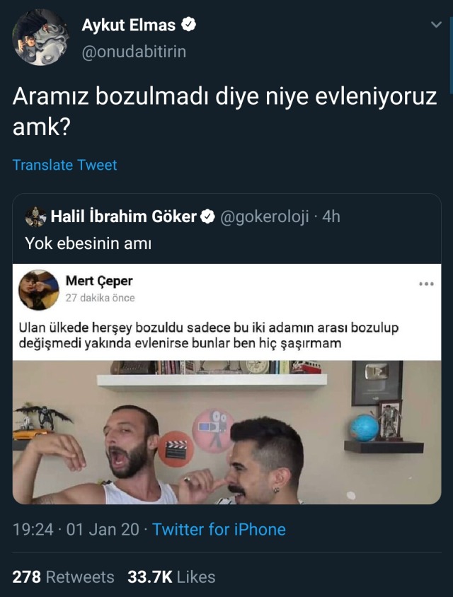 Harbiden niye evleniyorlar...