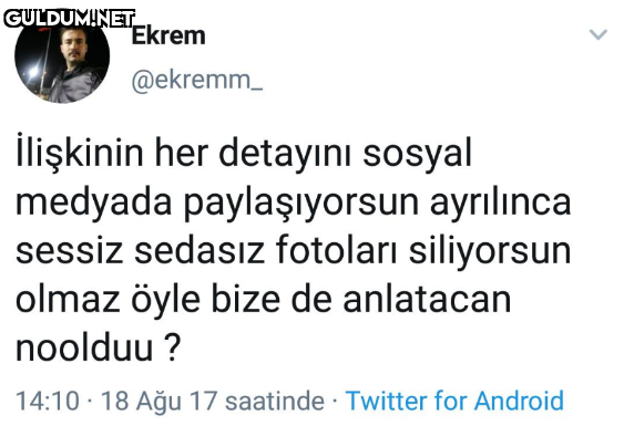 Ekrem @ekremm_ İlişkinin...