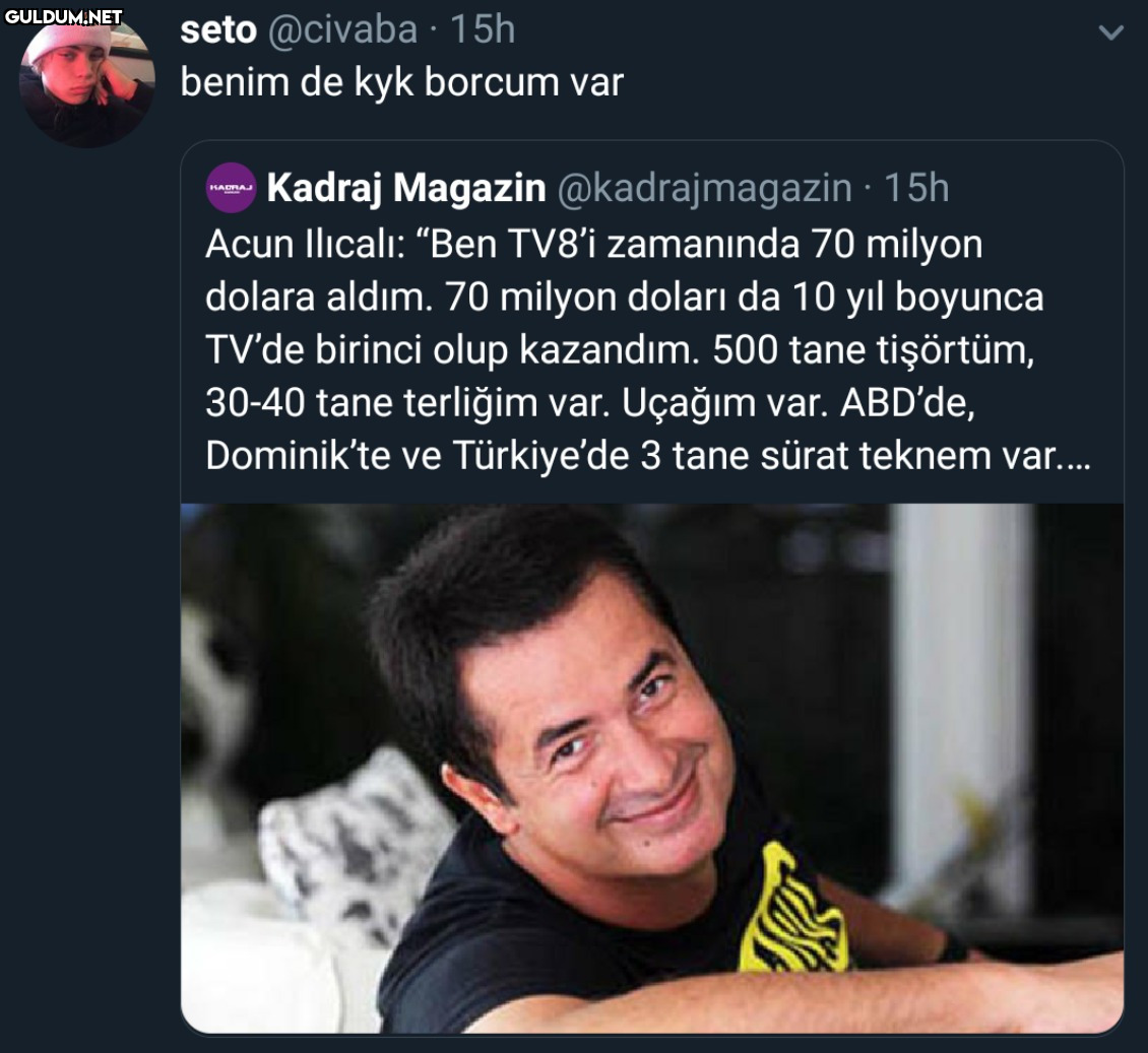 seto @civaba · 15h benim...