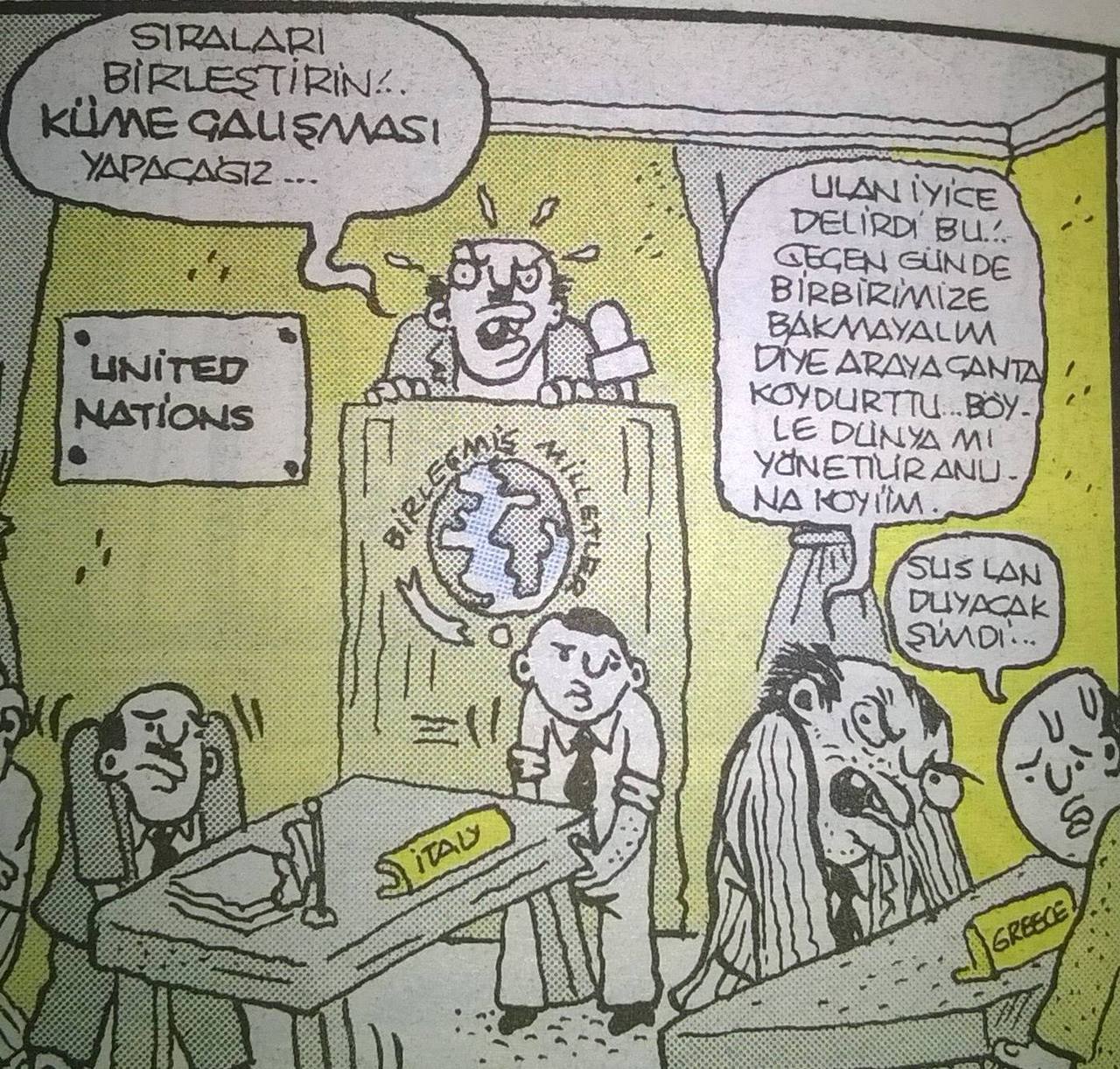 UNITED
NATIONS

- Sıraları...