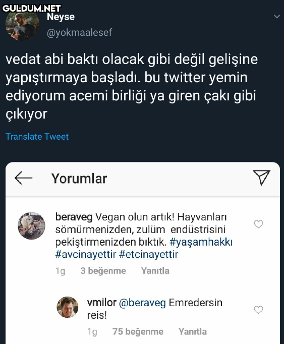Neyse @yokmaalesef vedat...