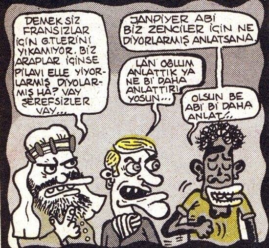 - demek siz Fransızlar...