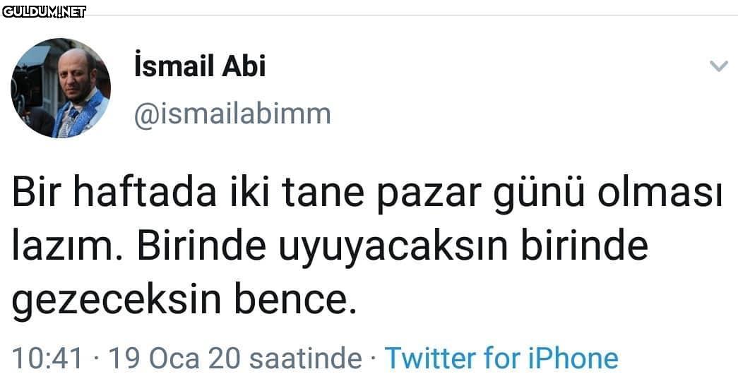 İsmail Abi @ismailabimm...