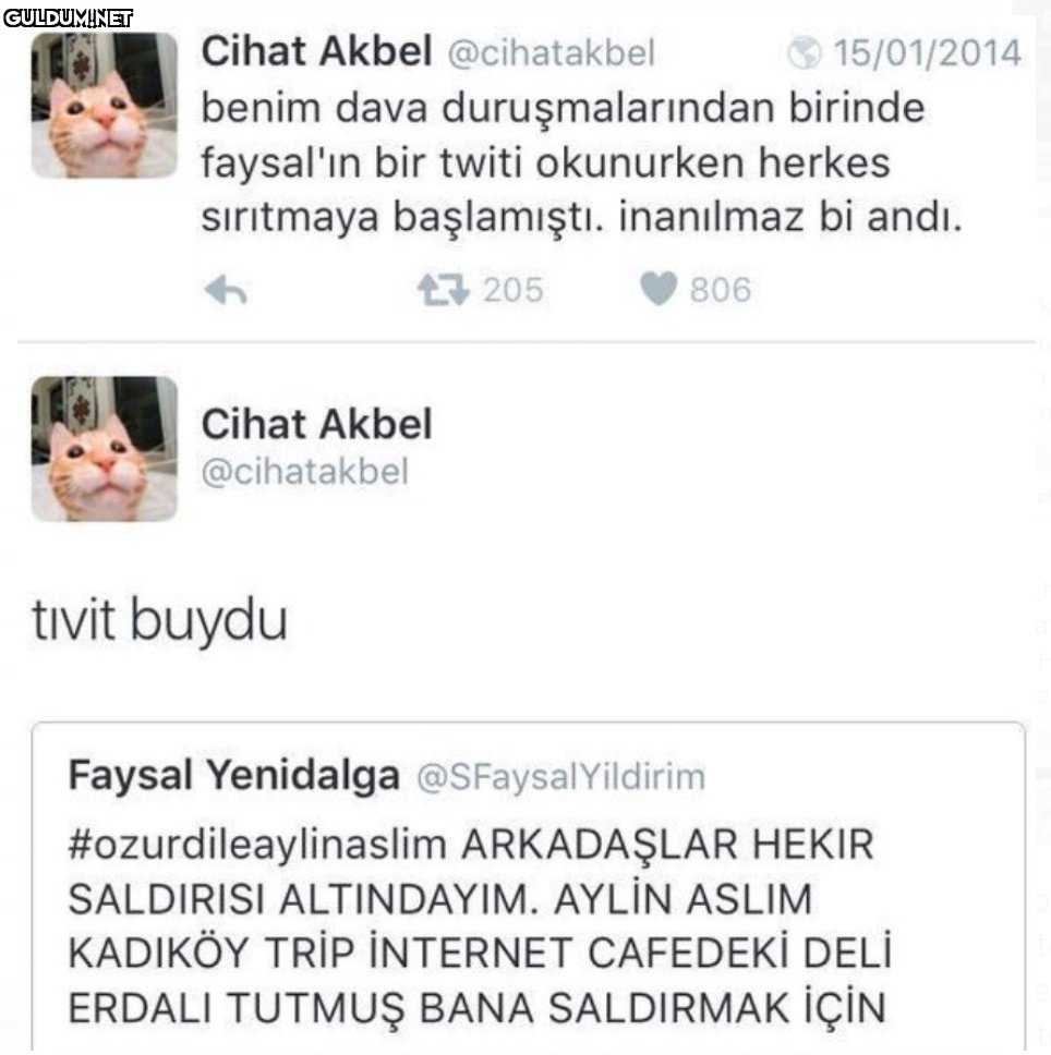 O 15/01/2014 benim dava...