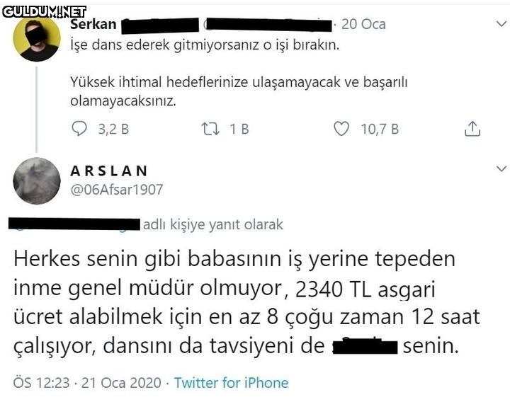 Serkan 20 Oca İşe dans...