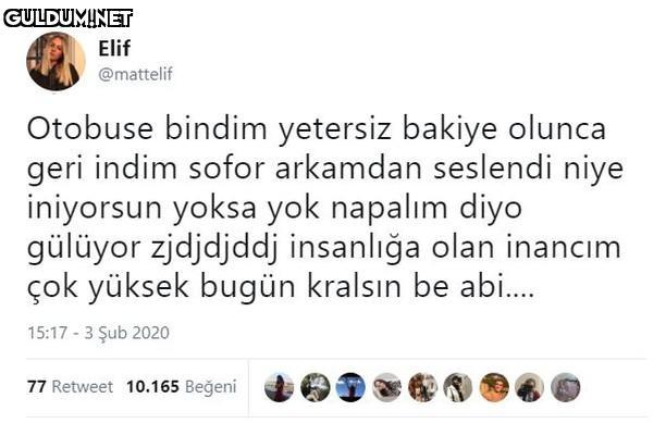 Elif @mattelif Otobuse...