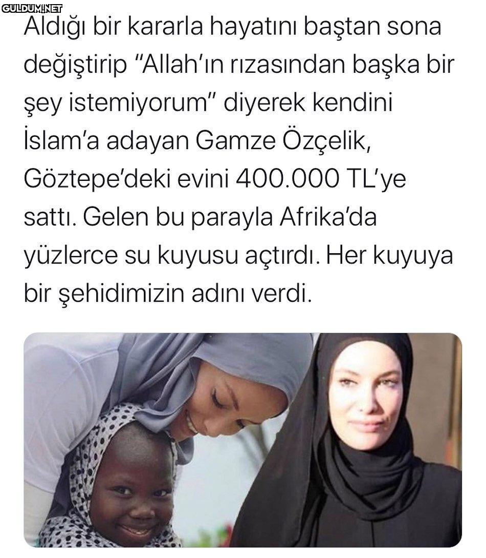 Bize helal olsun demek...