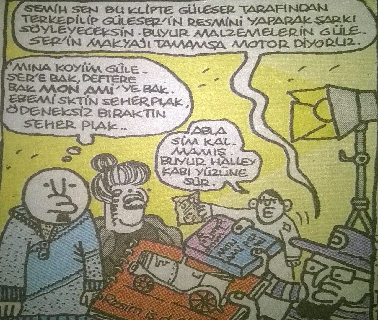 - Semih sen bu klipte...