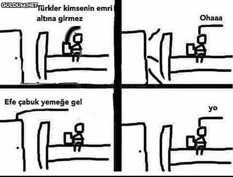 o öyle değil ama Türkler...