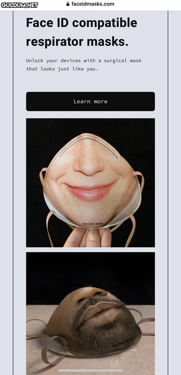 A faceidmasks.com Face ID...