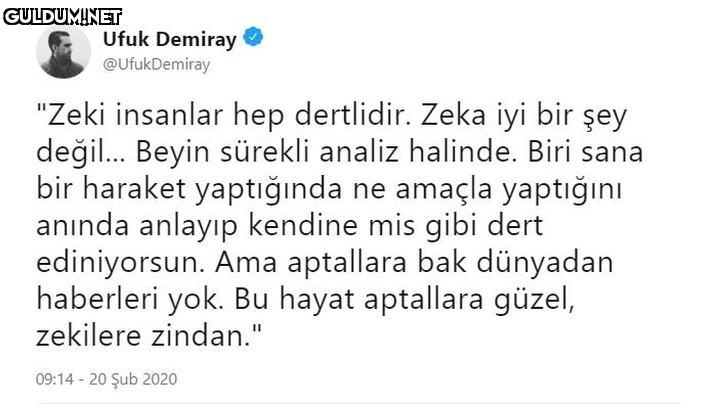Ufuk Demiray @UfukDemiray...
