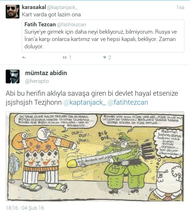 - Suriye'ye girmek için...