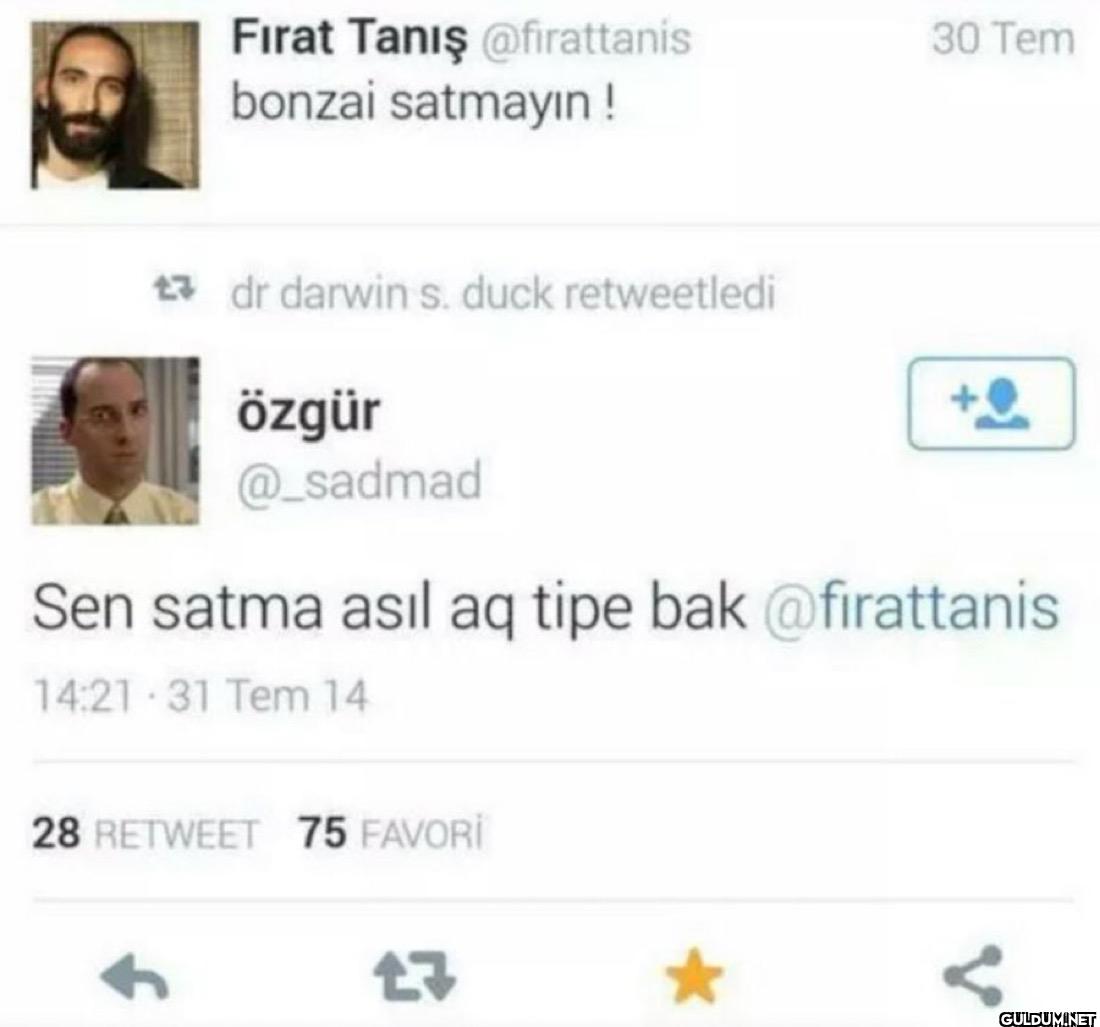 bonzai satmayın! 30 Tem dr...