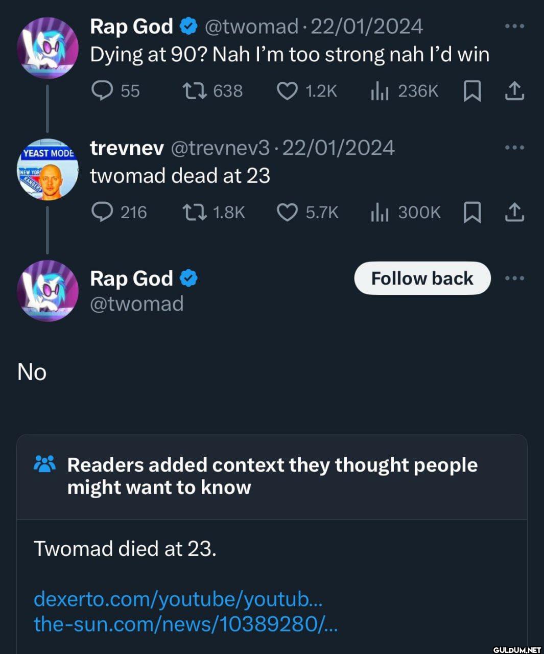 22/01/2024 Dying at 90?...