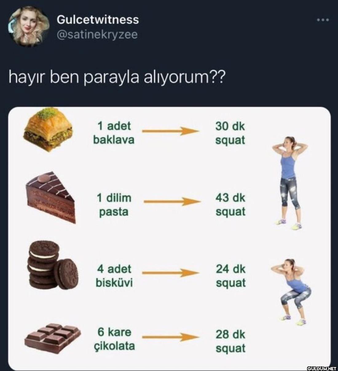 hayır ben parayla...