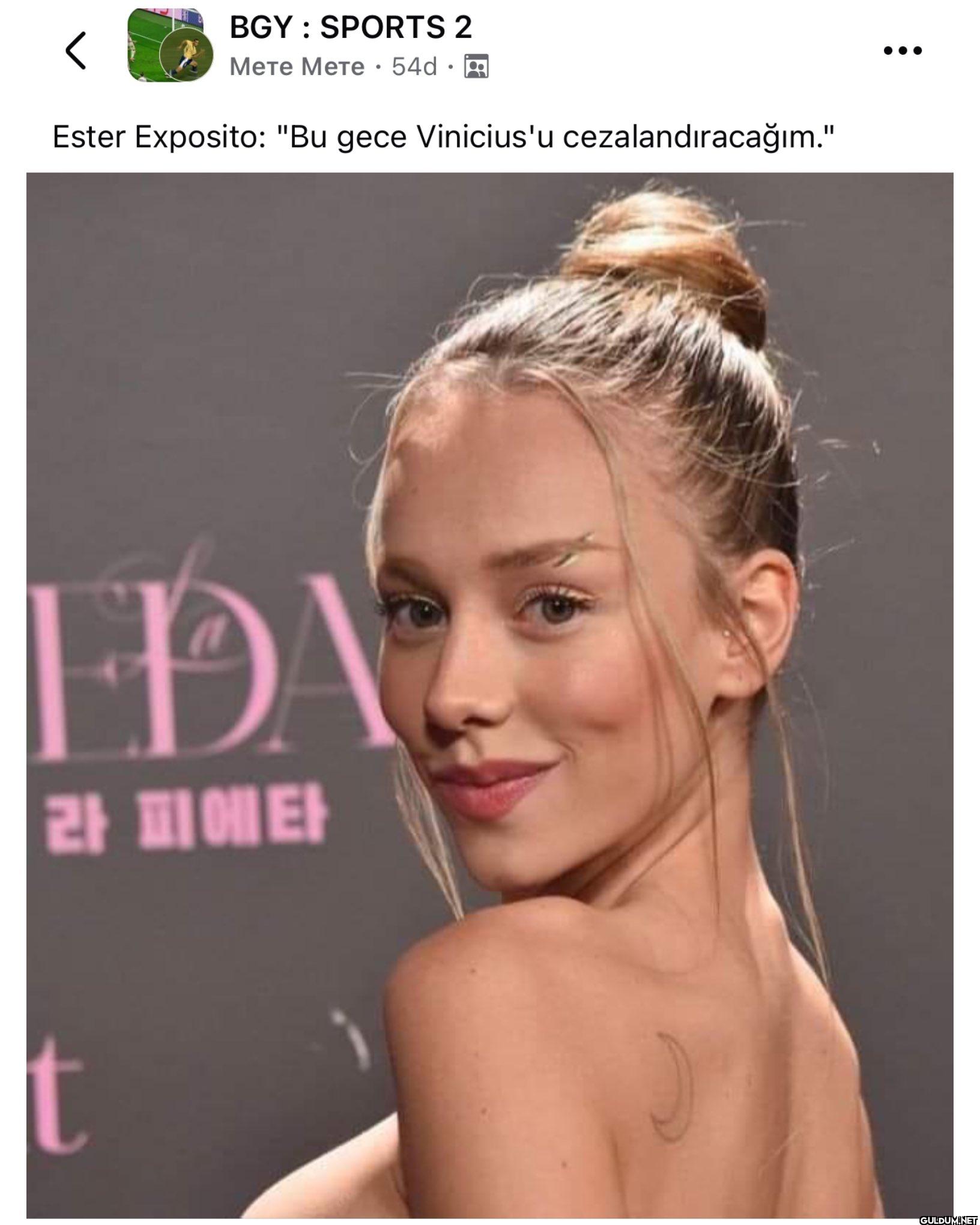 Ester Exposito: "Bu gece...