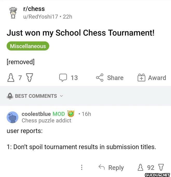 r/chess u/RedYoshi17 • 22h...