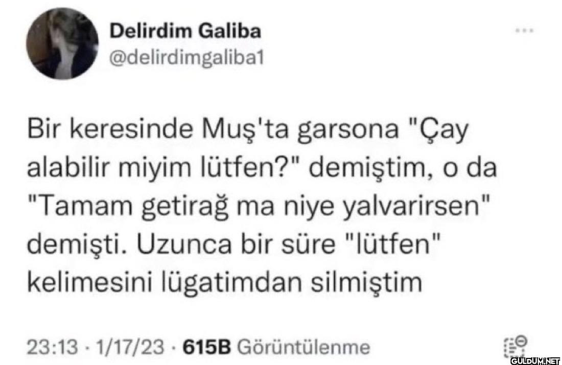 Bir keresinde Muş'ta...