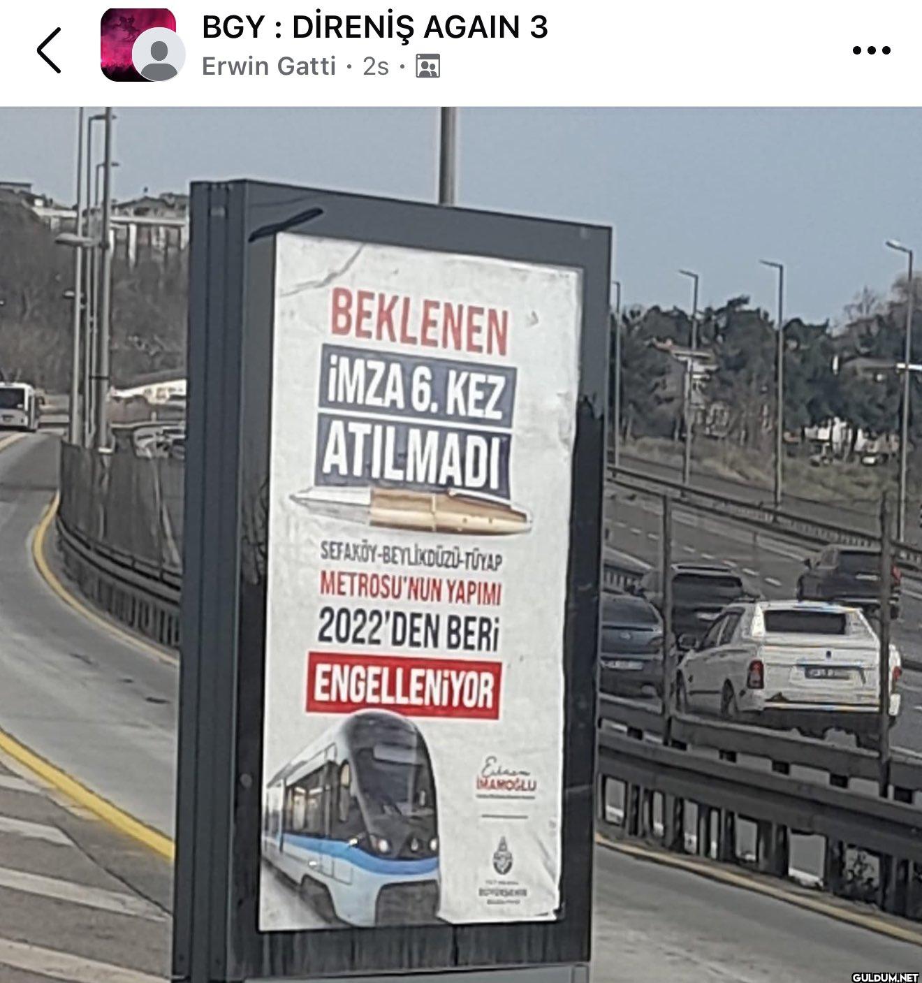 İBB bilboardları; ...