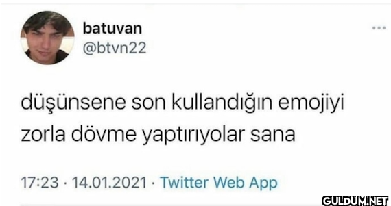 son kullandığımız emojiyi...