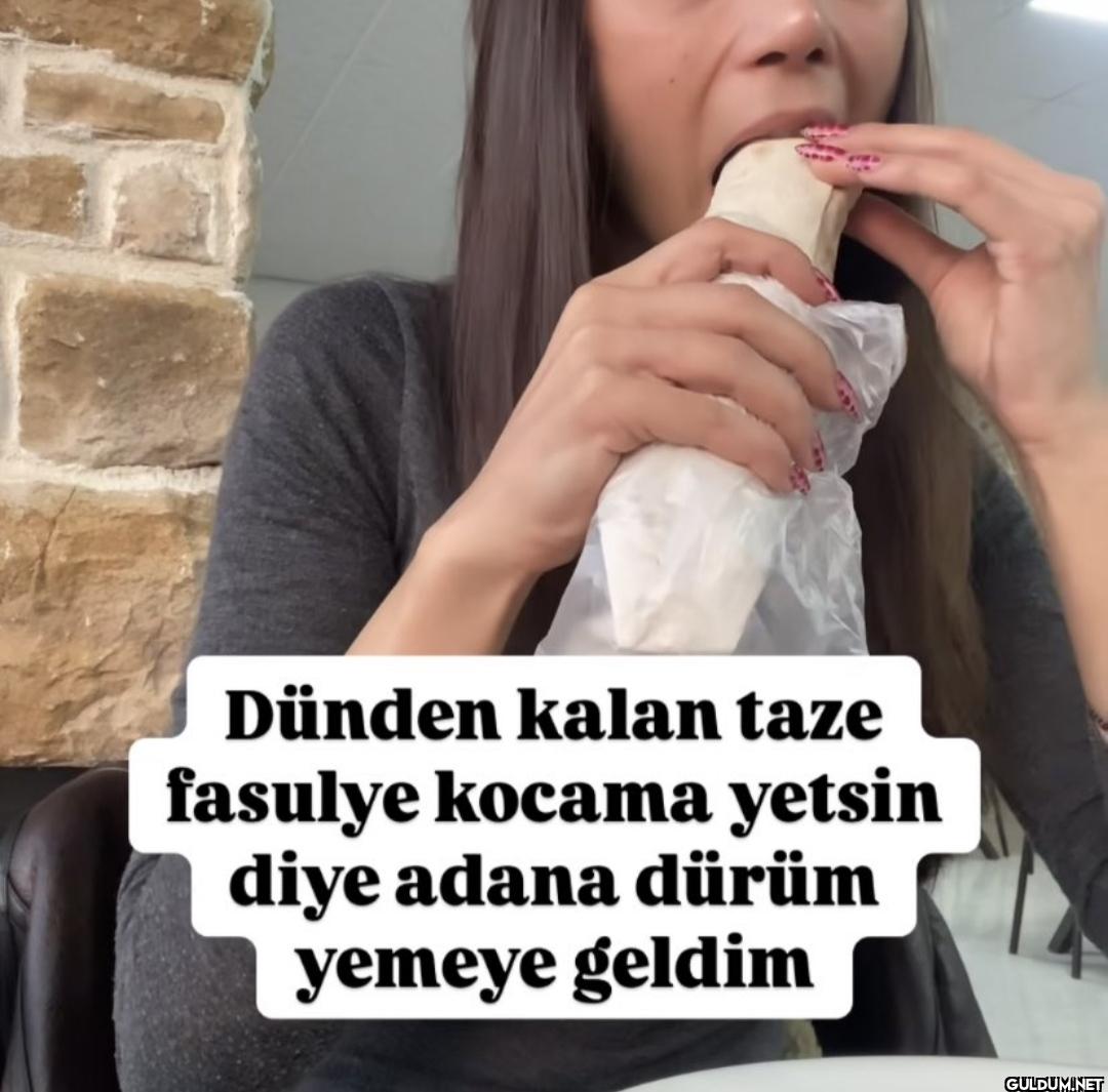 Dünden kalan taze fasulye...